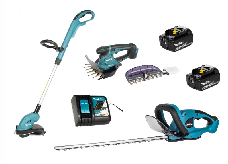 Makita Bundle DUR181Z + DUH523Z + DUM604ZX + 2x 3Ah Akku + Ladegerät 4 Makita Bundle DUR181Z + DUH523Z + DUM604ZX + 2x 3Ah Akku + Ladegerät – Bild 2