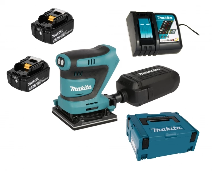 Makita DBO480RTJ 2x 5Ah Akku + Ladegerät 3 Makita DBO480RTJ 2x 5Ah Akku + Ladegerät