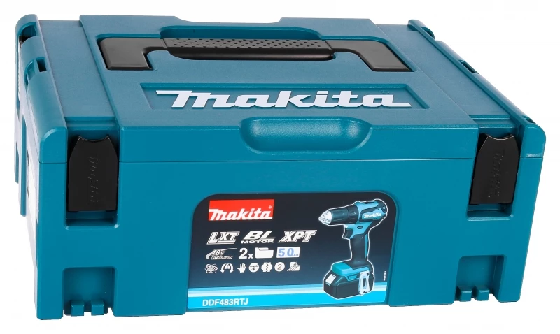 Makita DDF483RTJ 2x 5Ah Akku 8 Makita DDF483RTJ 2x 5Ah Akku – Bild 6