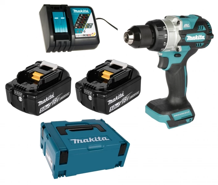 Makita DDF486RTJ 2x 5Ah Akku + Ladegerät 4 Makita DDF486RTJ 2x 5Ah Akku + Ladegerät – Bild 2