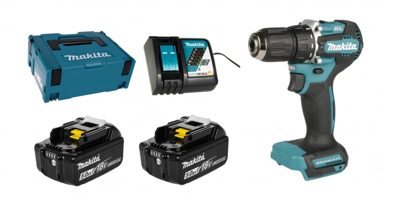 Makita DDF487RTJ 2x 5Ah Akku + Ladegerät 4 Makita DDF487RTJ 2x 5Ah Akku + Ladegerät – Bild 2