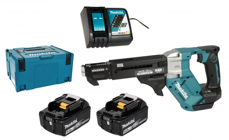 Makita DFR551RTJ 2x 5Ah Akku + Ladegerät Im MAKPAC 4 Makita DFR551RTJ 2x 5Ah Akku + Ladegerät Im MAKPAC – Bild 2