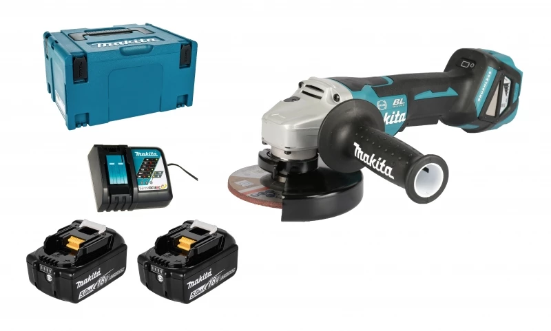 Makita DGA517RTJ 2x 5Ah Akku + Ladegerät 4 Makita DGA517RTJ 2x 5Ah Akku + Ladegerät – Bild 2
