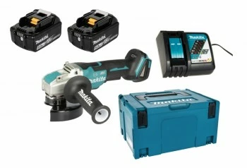 Makita DGA521RGJ 2x 6Ah Akku + Ladegerät 11 Makita DGA521RGJ 2x 6Ah Akku + Ladegerät – Bild 9