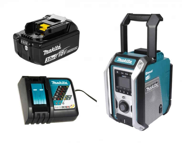 Makita DMR115 + 1x 18V 3Ah BL1830 Akku + DC18RC 4 Makita DMR115 + 1x 18V 3Ah BL1830 Akku + DC18RC – Bild 2