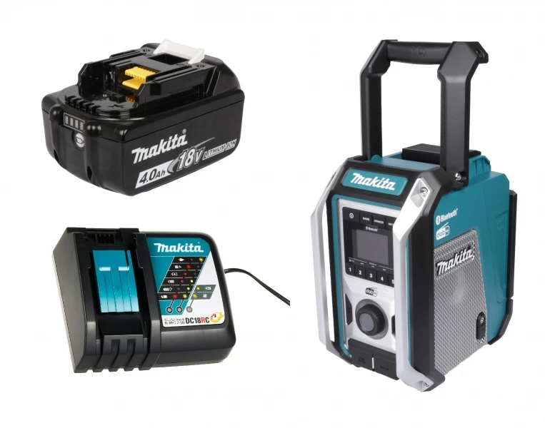 Makita DMR115 + 1x 18V 4Ah BL1840 Akku + DC18RC 4 Makita DMR115 + 1x 18V 4Ah BL1840 Akku + DC18RC – Bild 2