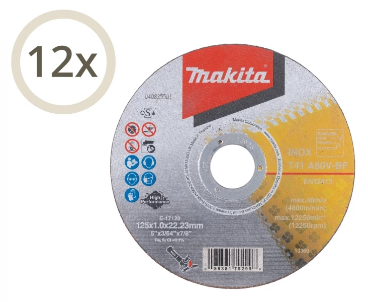 Makita E-17120-12 Trennscheiben INOX 3 Makita E-17120-12 Trennscheiben INOX