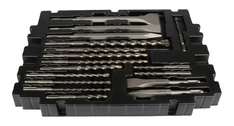 Makita HR2470 + E-17790 SDS-plus Bohrer + Meißelset 17-tlg. 7 Makita HR2470 + E-17790 SDS-plus Bohrer + Meißelset 17-tlg. – Bild 5