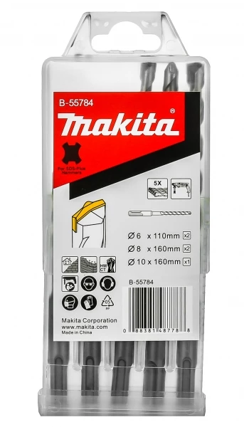 Makita HR2470BX40 + SDS-plus Bohrer-Set 5-tlg. 6 Makita HR2470BX40 + SDS-plus Bohrer-Set 5-tlg. – Bild 4