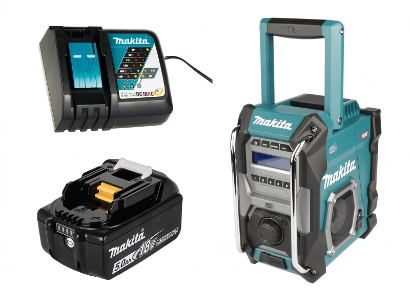 Makita MR003GZ + 1x 18V 5Ah BL1850 Akku + DC18RC 3 Makita MR003GZ + 1x 18V 5Ah BL1850 Akku + DC18RC